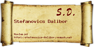Stefanovics Dalibor névjegykártya